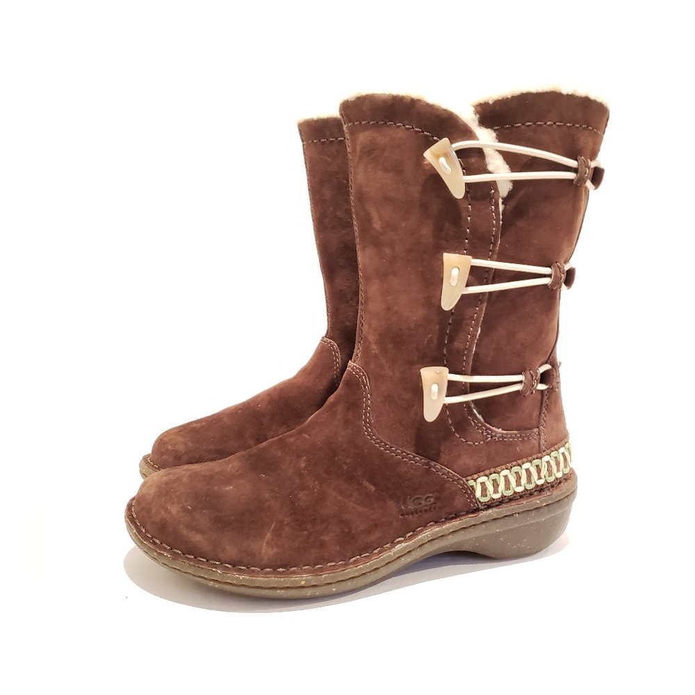 UGG womens size 7 brown toggle winter boots
